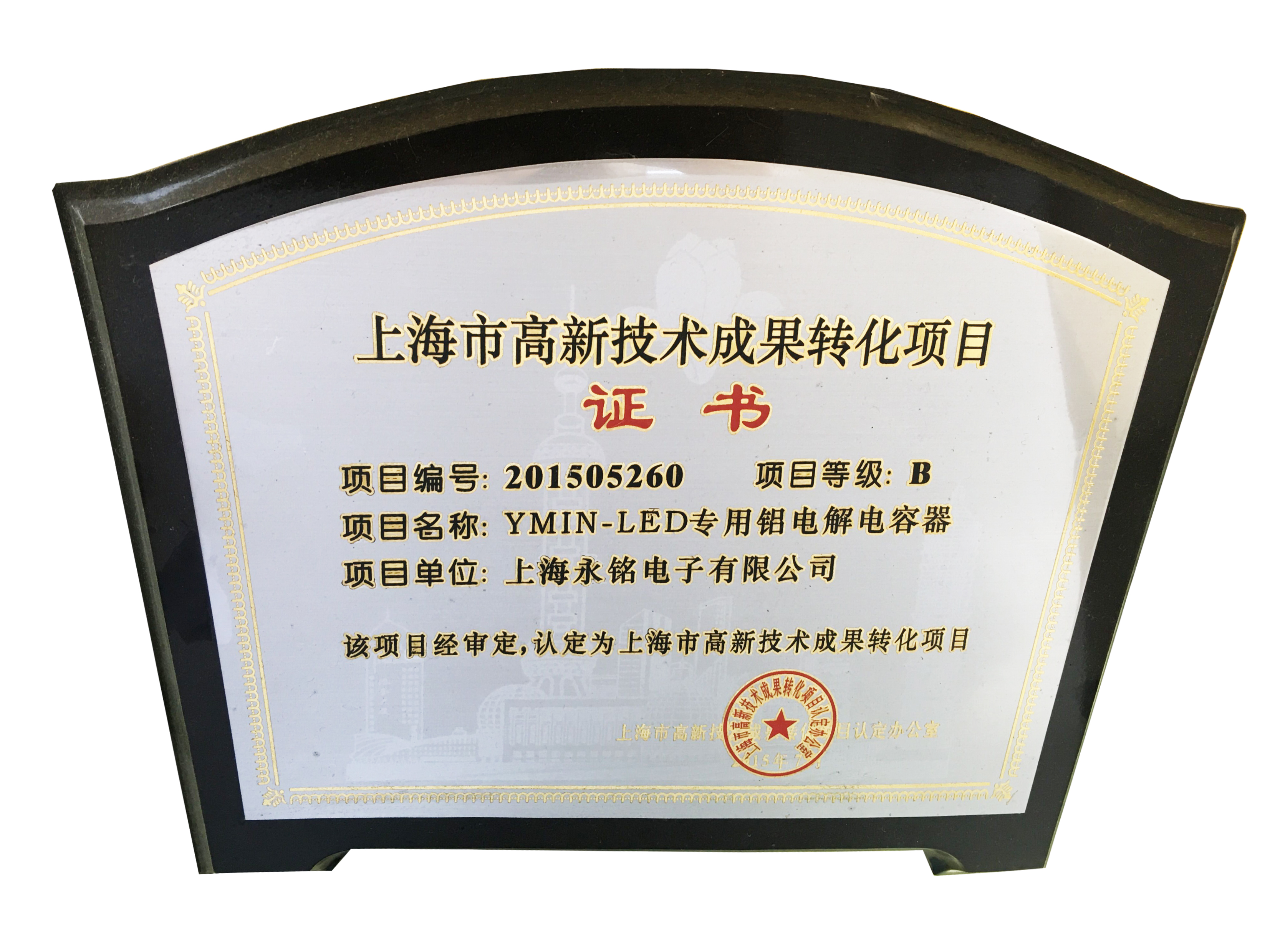 YMIN-LED专用铝电解电容器高新技术成果转化项目